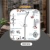 Best shower head leak fix: 7.5" dual rain & handheld combo