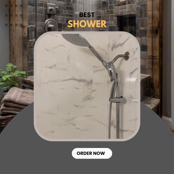 Best shower head leak fix: 7.5" dual rain & handheld combo