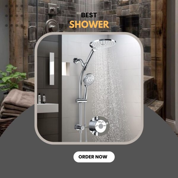 Best shower head leak fix: 7.5" dual rain & handheld combo